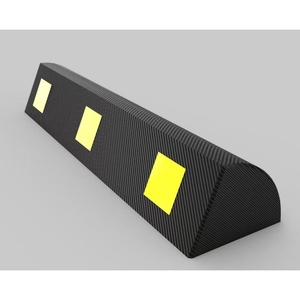 Mới đến Aiko phản quang kháng cao su nhà để xe bánh xe xe đậu xe Stopper 1-8ft lề đường chiều dài dễ dàng cài đặt tùy chỉnh - Product Image 5