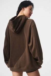 2025 tissu doux à capuche femmes goutte épaule sweats à capuche haute qualité coton femmes lettre imprimer pull femmes surdimensionné à capuche - Product Image 2