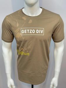 Getzo Divo เสื้อยืดคอกลมทำจากผ้าฝ้ายโพลีเฮฟวี่เวทสำหรับผู้ชายมีสไตล์ใส่ได้พอดีปกติระบายอากาศได้ด้านหน้าจอ HD - Product Image 2