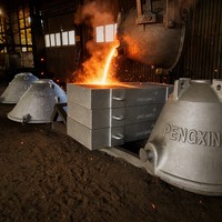 Pot à Scories en Acier Coulé Résistant à la Chaleur (Ni-Cr-Mo) 3-10m 3000-8000kg Certifié ISO 9001 pour Usine Siderurgique