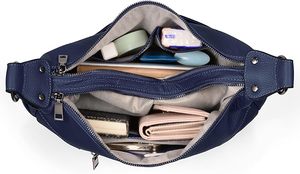 Bolso de hombro OEM de piel auténtica de lujo para mujer, bolso de mano de moda elegante al por mayor, bolso de mano personalizado de piel de vaca para mujer - Product Image 3