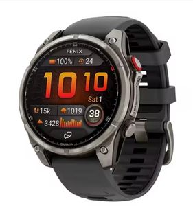 Garmin Fenixs 8 Pro พรีเมียม มัลติสปอร์ต GPS สมาร์ทวอทช์ สายยาง แบตเตอรี่ 750mAh รองรับ Wi-Fi ระบบ Android พลังงานแสงอาทิตย์ พร้อมจัดส่ง - Product Image 1