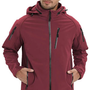 เสื้อแจ็คเก็ตซอฟต์เชลล์คุณภาพส่งออก มีฮู้ด เสื้อกันฝน ซับใน เนื้อผ้าระบายอากาศได้ดี - Product Image 3