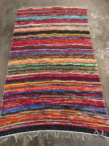 พรมปูพื้นทำเองจากผ้าฝ้ายรีไซเคิล ขนตัดแบบหนา ป้องกันการลื่น ขนาดใหญ่ 60x90 นิ้ว สำหรับห้องนั่งเล่นหรือสนามกอล์ฟ - Product Image 2