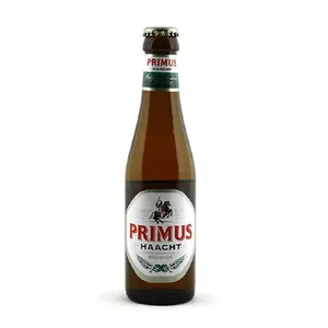 Original Belgian Primus Beer | 8 x 33cl Bottles 5.2%. A clear light-blond in color Beer with a fine head