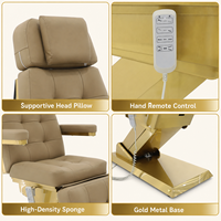 Table de massage électrique moderne UniRelax à 3 moteurs, en PU, pliable, avec télécommande manuelle, réglable, pour salon de beauté, spa, esthéticienne