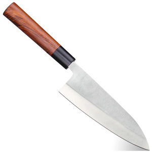 Cuchillo Deba Japonés de Acero al Carbono de Alta Calidad de 7 Pulgadas con Mango de Madera de Palisandro para Carne y Sushi - Product Image 3