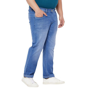 Jean taille haute grande taille pour hommes Prix compétitif Jean taille plus pour hommes pour la vente fabriqué en usine Service personnalisé OEM - Product Image 6