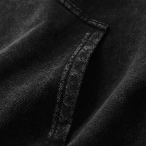 Custom Tech Pack Distress BY BS Bottom Style Pullover Manga larga Lavado ácido Manga completa Sudadera con capucha a precio mayorista 2026 - Product Image 3