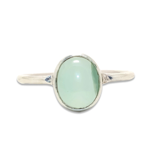 Aqua Chalcedony 925 plata esterlina Vintage anillo de piedras preciosas de alta calidad diseño único joyería al por mayor - Product Image 1