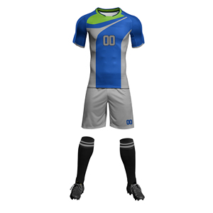 Uniforme de Fútbol Personalizado de Alta Calidad, Diseño Único, Color y Talla a Medida, Transpirable, de Secado Rápido, Cuello Redondo, Manga Corta, 100% Poliéster - Product Image 5