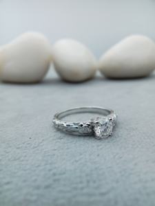 แหวนทอง14K 18K ประดับเพชรทำจาก925เพชรรับประกันความพึงพอใจของ100% โซลิแทร์แฟนซีแบบกำหนดเอง - Product Image 3