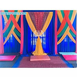 Super draperies de nuit colorées Mehndi pour décoration, beau Design élégant pour décoration de nuit Mehndi - Product Image 1