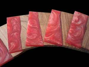 Juego de posavasos de resina y madera de lujo, hermoso diseño de fusión artística, posavasos redondos para tazas de té posavasos de piedra - Product Image 5