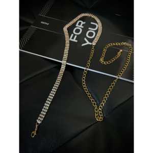 เข็มขัดโลหะประดับทองสำหรับผู้หญิง ดีไซน์โซ่เพื่อเป็นเครื่องประดับที่มีสไตล์ - Product Image 6