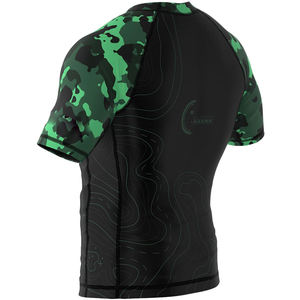 OEM Camo Rashguard Best Design Short Sleeve Black <b>Rash</b> <b>Guard</b> MMA <b>Rash</b> <b>Guard</b> & Training Wear For <b>Men</b> - Product Image 2