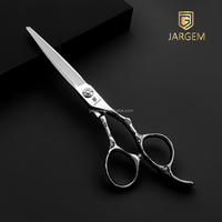 Ciseaux de cheveux gris mat avancés coupe de cheveux ligne fine ciseaux de coiffeur pointus ont reçu des commentaires fous de coiffeurs cool