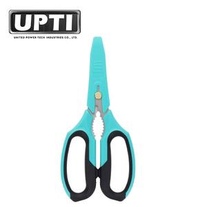 Ciseaux utilitaires professionnels de haute qualité fabriqués à Taïwan, multi-usages, 8 pouces, robustes, dentelés, pour électriciens, en acier à haute teneur en carbone - Product Image 3