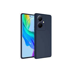 Coque de téléphone portable SNEL Mara en silicone souple TPU PU, protection arrière pour Vivo V29 Lite 5G V23E bleu marine, compatible avec Oppo - Product Image 1