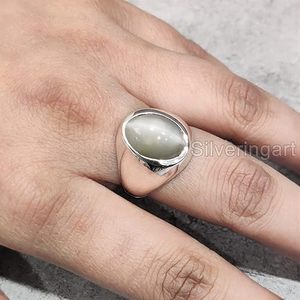 Wholesale <b>Mens</b> <b>Ring</b> New Arrival Natural Grey Moonstone Gemstone June Birth Anniversary Gift Jewelry 925 Sterling <b>Silver</b> <b>Ring</b> - Product Image 5