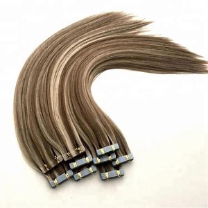 Nouvelles <span class=keywords><strong>Extensions</strong></span> à <span class=keywords><strong>Bandes</strong></span> Double Drawn Tendance Prix de Gros 12-26 Pouces 100% <span class=keywords><strong>Cheveux</strong></span> Humains Russes Remy <span class=keywords><strong>Bandes</strong></span> Réutilisables Qualité Salon - Product Image 6