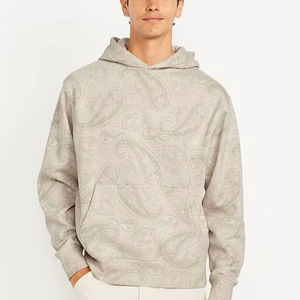 Sudaderas con Capucha de Algodón 100% para Hombre, Estilo Casual de Invierno, Color Sólido, Logotipo y Diseño Personalizados, Alta Calidad - Product Image 1