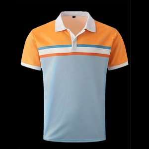 Hommes de haute qualité pour polos Logo personnalisable respirant tricoté manches courtes motif solide plus tailles extra-larges - Product Image 4