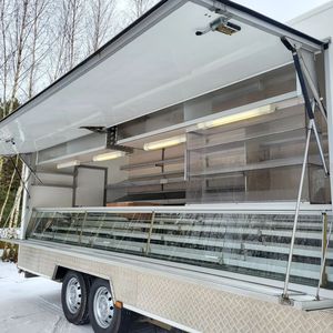 Carrito de Comida Rápida de Fibra de Vidrio de 26 pies, Económico, para Hot Dogs, Dulces y Chips, con Estructura de Acero Inoxidable Resistente a la Corrosión - Product Image 6