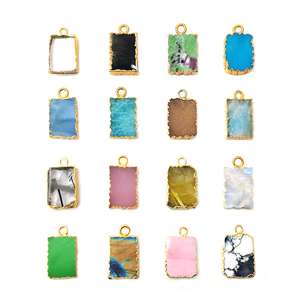 Zubeda Gems Art Déco Pendentif Brut Fantastique Grade Multi Gemstone Charme Pendentif Guérison Pierre Brute Nouvelle Arrivée Pendentif - Product Image 1