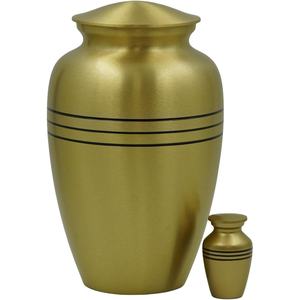 Elegantes urnas de cremación de metal personalizables en acero inoxidable, latón, aluminio, monumento duradero para honrar a los seres queridos - Product Image 5
