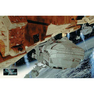 Carte postale de style moderne Starship Troopers en papier pour décoration murale - Product Image 1