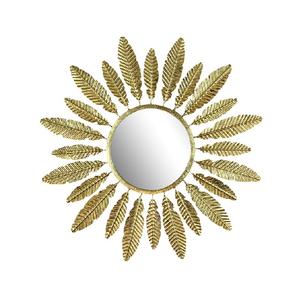 Miroir mural en forme de soleil en métal avec un design antique et une bonne qualité, parfait pour un accent décoratif à la maison en Inde - Product Image 6