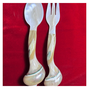 Cuillère en nacre naturelle, cuillère de service en coquille de perle pour les sucreries, les sauces et la présentation des repas, Vietnam - Product Image 1