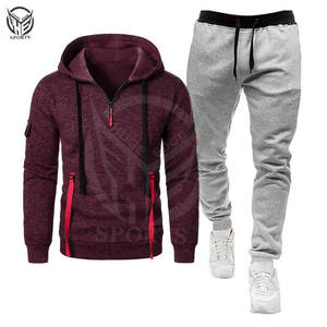 Servicio OEM, Conjunto Deportivo de Dos Piezas para Hombre, Estilo Casual, Sudadera con Capucha, Diseño Moderno, Felpa Lisa, 100% Poliéster, Venta al Por Mayor - Product Image 5