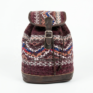 Handmade Canvas Kilim Carry-On 4-<b>Wheel</b> Backpack <b>with</b> Classic Style Unisex <b>Travel</b> <b>Bag</b> Durable - Product Image 4