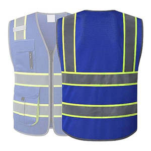 Chaleco de Seguridad de Alta Visibilidad con Franjas Reflectantes, Ropa de Trabajo con Bolsillos con Cremallera y Seguridad Reflectante - Product Image 3