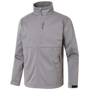 Veste Softshell Homme Haute Qualité 2024 Pour Hommes OEM ODM Vente en Gros Logo Personnalisé Impression Manches Longues Capuche Fermeture Éclair Avant - Product Image 1