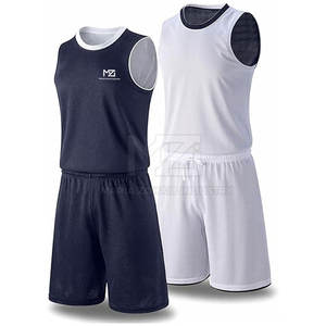 Conjunto de Uniforme de Baloncesto Reversible y Transpirable Personalizado para Hombre, 100% Poliéster, Talla Adulto - Product Image 1