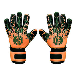 Guantes de Portero Profesionales para Exteriores, Diseño Eléctrico Neón Lima, Transpirables, Ajustables, Palma de Látex de Alto Agarre, Corte Híbrido - Product Image 4