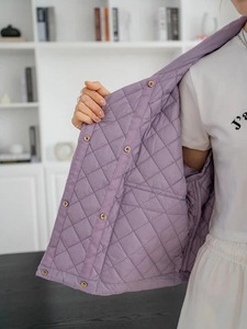 Women's Fashion Windproof Puffer <b>Jacket</b> With Long Sleeves and Full Zipper Stand Collar Solid <b>Pattern</b> Winter Reasonable Price - Product Image 5