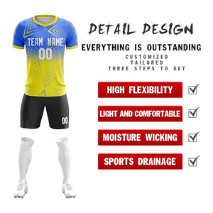 Maillot de football respirant pour homme personnalisé avec technique de découpe automatisée - Product Image 3