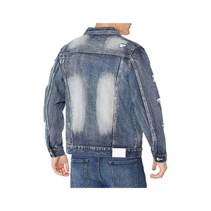 Tears denim 100% veste en jean veste pour hommes top qualité meilleure couture collection homme collection hiver - Product Image 4