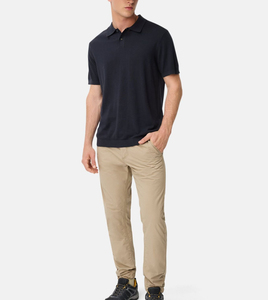 Polo para Hombre de Color Sólido, Camisa para Hombre, Tejido de Punto, Diseño Comprimido, Cómodo y Transpirable - Product Image 5