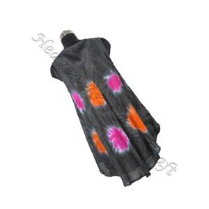 Loose Fitting Boho Beach Wear Tie Dye sin mangas 100% Rayon Maxi Dress Nueva colección Tie Dye Long Maxi vestido hecho a mano para mujer - Product Image 2