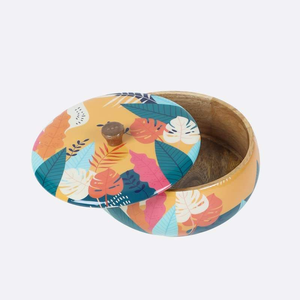 Traditional Indian Style Printed <b>Wooden</b> Wedding Chapati <b>Box</b> Flip Top <b>Lid</b> Food Grade for Restaurants Daily Storage Wholesale - Product Image 2