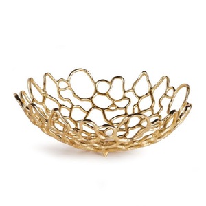 Cuenco decorativo de loto dorado antiguo elegante de alta calidad y diseño de lujo hecho de Metal de Grado Superior respetuoso con el medio ambiente para la decoración del hogar - Product Image 5
