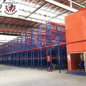 Sistema de estantería de piso entresuelo industrial de servicio pesado Estantería de almacén de acero con protección contra la corrosión para almacenes de almacenamiento - Product Image 5