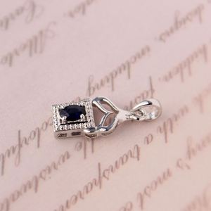 925 Sterling Silver Best Friend Collier Naturel Bleu Saphir Cristal Pierre De Naissance Pendentif À La Mode Enfants Pendentifs Charmes - Product Image 2