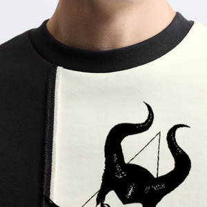 Sweatshirts de broderie personnalisés sérigraphiés Boxy Fit pour hommes col rond sweats à capuche épais avec logo imprimé tie-dye sur le devant - Product Image 4