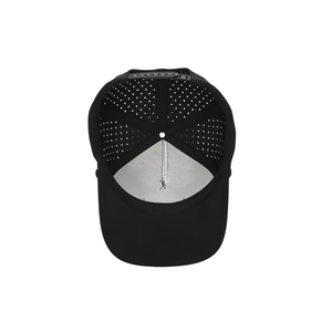 Gorra de Golf de 5 Paneles con Absorción de Sudor, Logotipo de Goma Personalizado, Orificios Transpirables Cortados con Láser, Impermeable, Cierre a Presión y Cuerda - Product Image 5